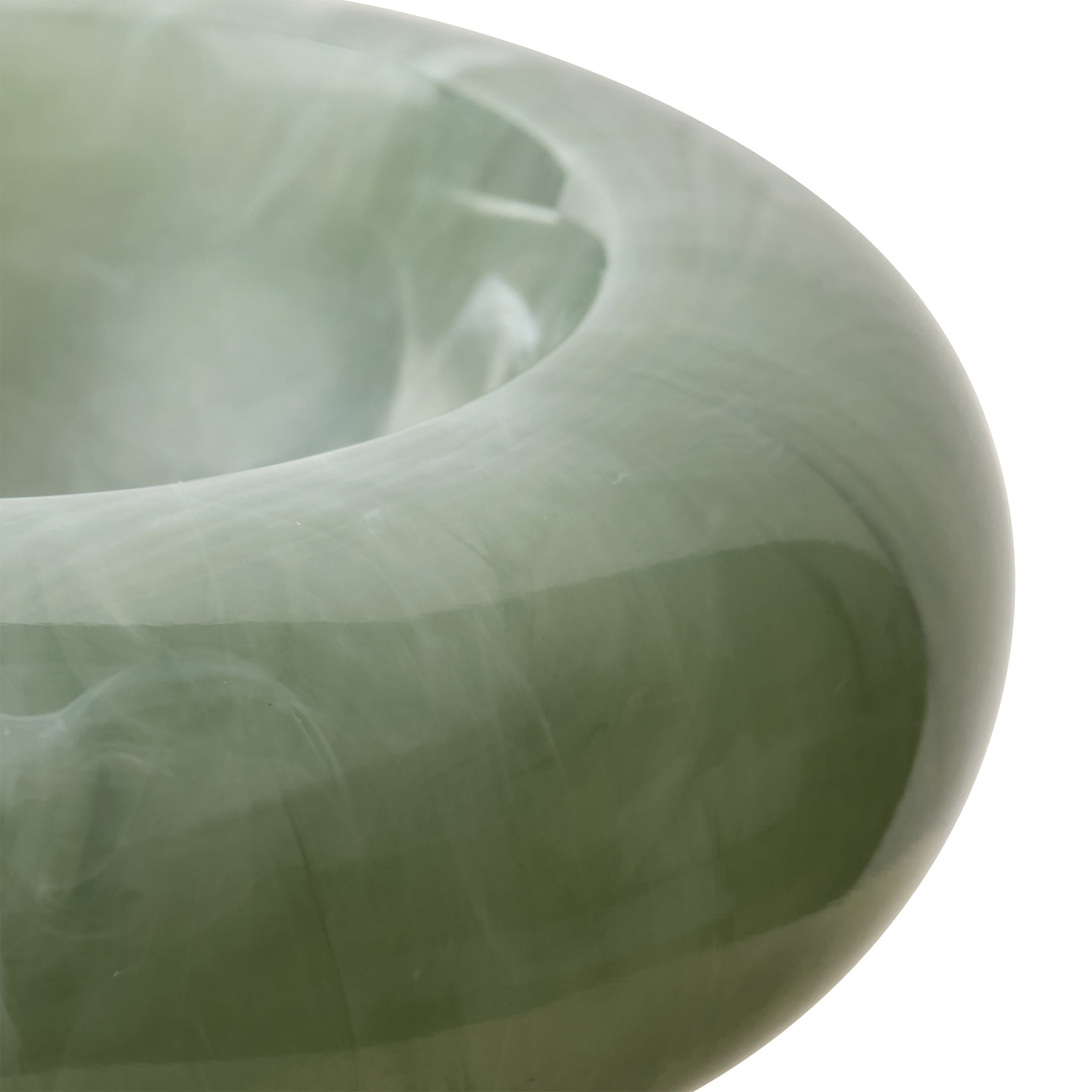 Home Decor Collection 4.5" Green Bubble Resin Trinket Tray