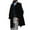 Black, variant on Hfyihgf Mens Trench Coat Wool Duffle Lapel Peacoat Fall Winter Windproof Thermal Mid Long Overcoat Jacket with Hood(Black,L)