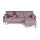 thumbnail image 2 of Sala Modular Reversible De Lino Palo de Rosa Modelo Carlton, 2 of 13