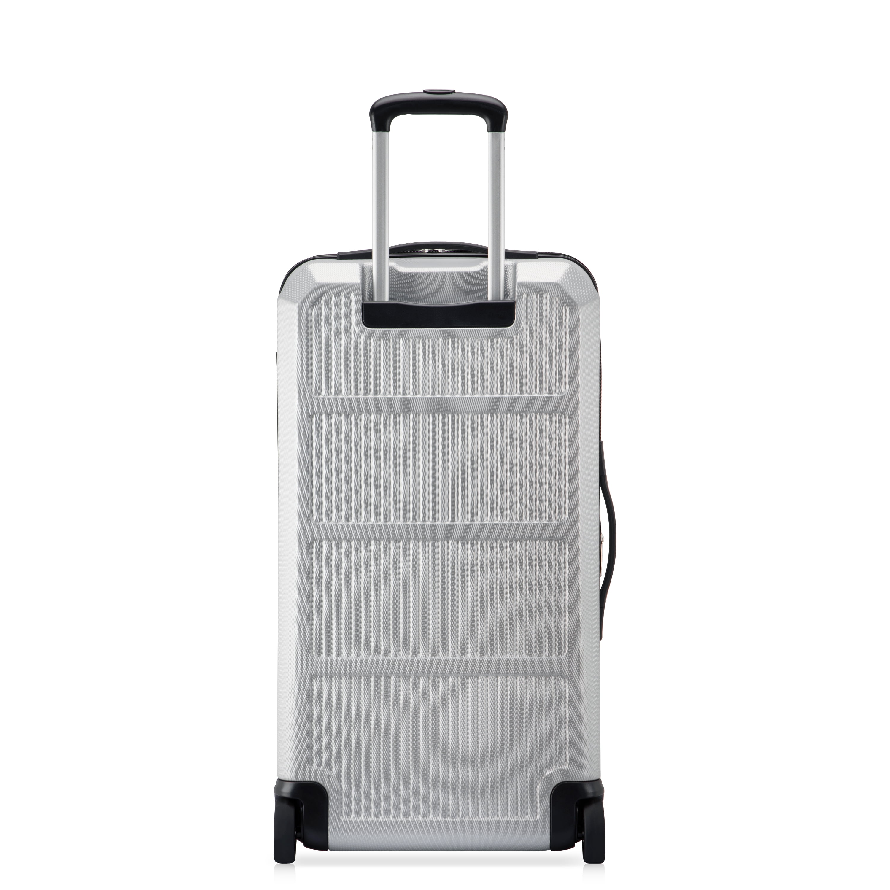 Securitech by Delsey, Asphalt 2-Piece Spinner Luggage Set, with Carry-on & Trunk, Silver