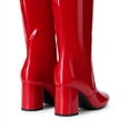 thumbnail image 5 of DREAM PAIRS Women's Knee-High Heeled Boots, Zip-Up Fashion Dress Boots, 5 of 10