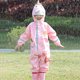 thumbnail image 3 of Traje de lluvia para niños, impermeable con diseño de dinosaurio para niños pequeños, chaqueta y mono, traje para bebé, 3 of 8