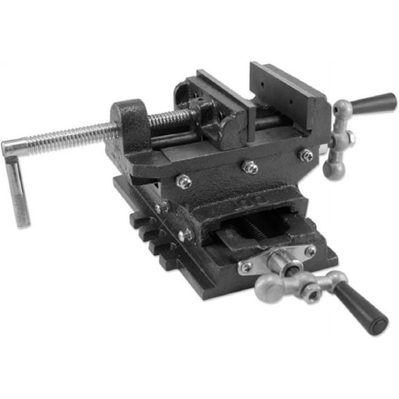 4" Cross Drill Press Vise Slide Metal Milling 2 Way X-Y Clamp Machine Heavy Duty