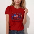 thumbnail image 4 of AHTJRT Girls Patriotic Shirts American Birthday Tee Tops Summer 4th of July Short Sleeve Tee Shirts Red 3-4 Years, 4 of 6