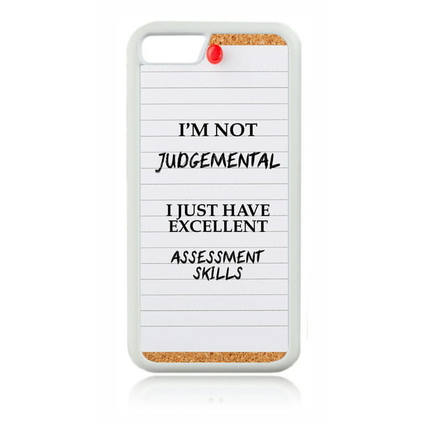 I M Not Judgemental Funny Quote White Rubber Case For The Apple Iphone 6 Plus Iphone 6s Plus Apple Iphone 6 Plus Accessories Iphone 6s Plus Accessories Walmart Com Walmart Com