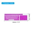 thumbnail image 2 of Funda de Teclado de PC Silicona Teclado de Escritorio 17.3"x5.3" Morado 3Pcs, 2 of 5