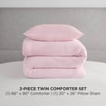 thumbnail image 2 of Set de edredón Juicy Couture Marshmallow Pink Velour Twin/Twin XL, 2 of 7