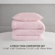 thumbnail image 2 of Set de edredón Juicy Couture Marshmallow Pink Velour Twin/Twin XL, 2 of 7