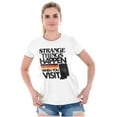 thumbnail image 4 of Strange Things Happen in Indiana Cool Womens Fitted Plus Size Graphic Tee Brisco Brands 2X, 4 of 5
