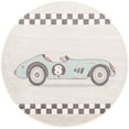 thumbnail image 5 of Unique Loom Whimsy Kids Collection Area Rug - Race Car (5' 3" Round Gray/Black) Perfect For Kids Bed Room/Nursery Room/Living Room/Class Room/Play Room, 5 of 5