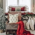 thumbnail image 3 of Christmas Pillow Covers 20x20 inch Set of 2 christmas tree Decorative White Throw Pillow Covers Winter Famliy Decoration for Home couch TH-30B20, 3 of 6
