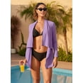 thumbnail image 4 of Charmo Open Swim Cover Up Long Sleeve Beachwear UPF 50+ Removable Rash Guard, 4 of 9