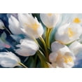 thumbnail image 4 of Stephen Chambers 24x17 Black Modern Wood Framed Wall Art Titled - Dreamingly Beautiful White Tulips  3, 4 of 6