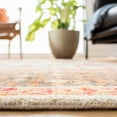 thumbnail image 2 of Safavieh  Hand-Knotted Samarkand Marlea Traditional Wool Rug Beige/Charcoal 9' x 12' 9' x 12' Black, 2 of 5