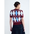 thumbnail image 3 of Free Assembly Women's and Women's Plus Crewneck Sweater with Short Puff Sleeves, Sizes XS-4X, 3 of 5