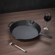 Mainstays 12 Inch Cast Iron Skillet with handle Black