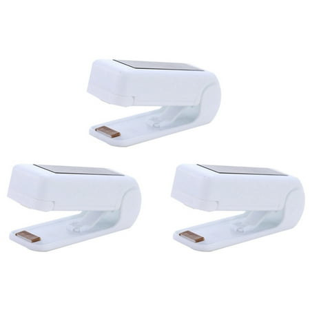 

3X Plastic Package Storage Bag Mini Sealing Machine Sticker and Seals White