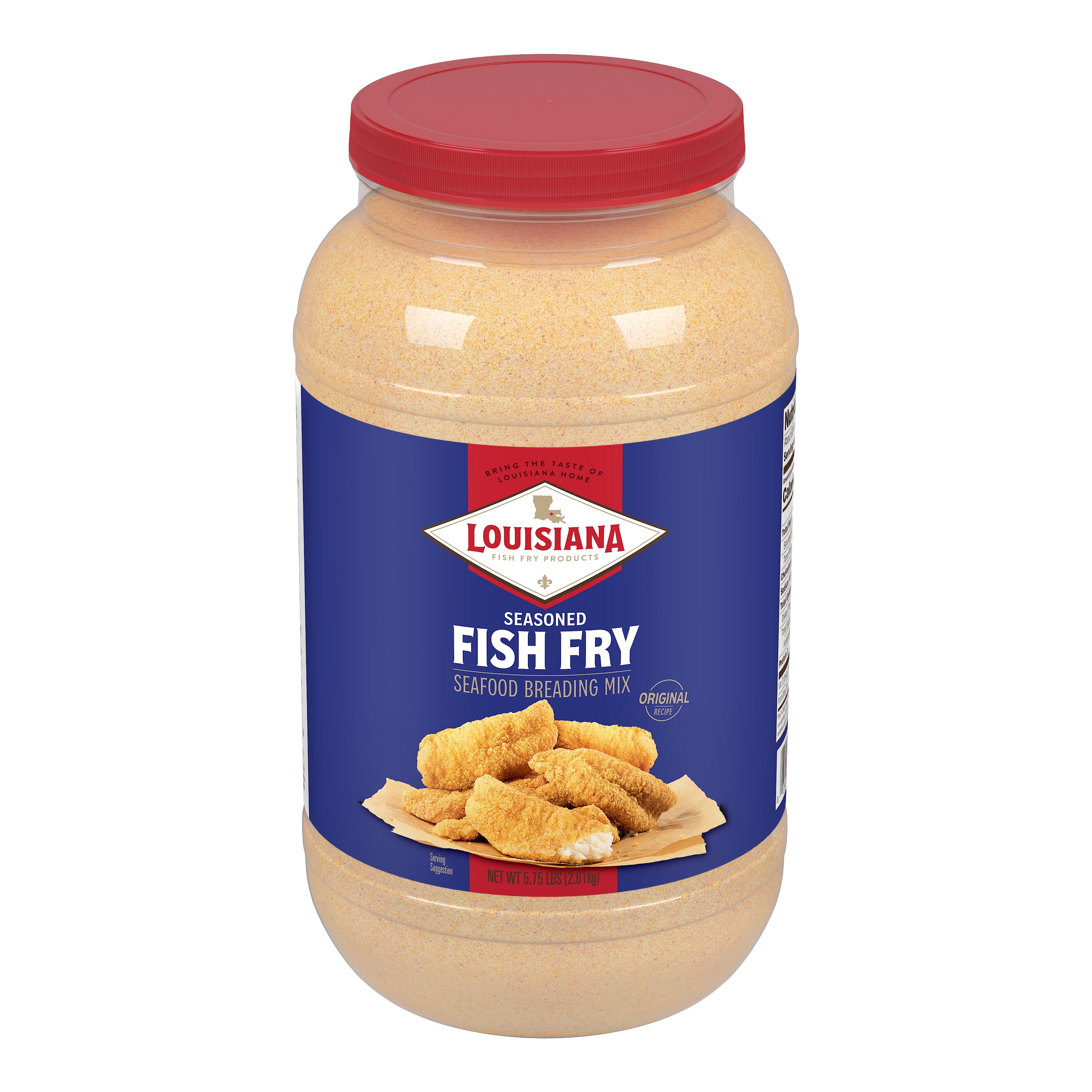 (2 pack) Louisiana Fish Fry Products Seasoned Coating Mix for Seafood, Crispy Texture, Dry Food Form, 5.75 lb Jug