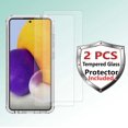 thumbnail image 2 of Galaxy A52 5G Case Clear, (2 Pack) Temerped Glass Screen Protector for Galaxy A52 5G 6.5" 2021, Njjex Crystal Clear Shock Absorption Technology Bumper Soft TPU Cover Case -Clear, 2 of 10