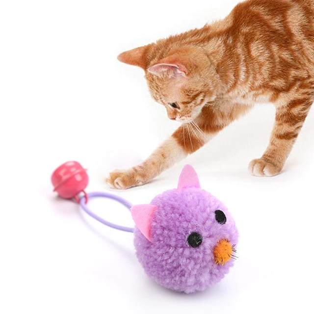Juguete interactivo para gatos perfecl Juguete de peluche para gatos de ejercicio Violeta