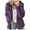 Purple, variant on Lcziwo Women's Fleece Jackets Long Sleeve Zip Up Wool Coats Hoodies Winter Warm 2025 Cardigan Jackets Double Sided Velvet Outerwear Blue,XXL