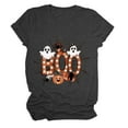 thumbnail image 5 of TTUHYWXI T Shirts Womens I'm Just Here for The Boos Shirt Funny Ghost Graphic Tees Shirt Short Sleeve Tees Tops (Grey, S), 5 of 5