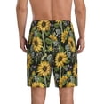 thumbnail image 4 of Lsque Sunflowers Mens Sleep Pajama Shorts,Short Pajama Pants, Cotton Ultra-Soft Knit-4X-Large, 4 of 9