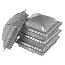 4Pcs Metal Fence Post Caps Protector Parts Decors