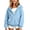 Blue, variant on akafmk Girls Half Zip Hoodie Sweatshirt Long Sleeve Pullover Sweatshirts with Pocket Solid Color Casual Hooded Top Versatile Fall Clothes, Size 5-6 Years