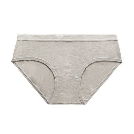 

HUPOM Bladder Control Underwear For Women Underwear For Women In Clothing Briefs Leisure None Drop Waist Gray XL
