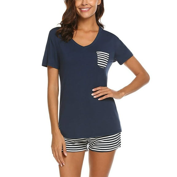 Summer Women's Pajamas Cotton Short Sleeve Shorts Set Pajamas for Women Sleepwear Sleep Tops Home Wear