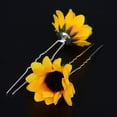 thumbnail image 2 of 10 pinzas para el pelo para novias, bodas, con diseño de margaritas y girasoles, 2 of 5