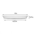 thumbnail image 5 of 5-Pack Transparent Plastic Plants Trays - 6-12 Inch Self-Watering Saucers for Indoor/Outdoor Pots | Diamond-Shaped Drainage Catchers for Flowers, Succulents & Herbs (6 in), 5 of 5
