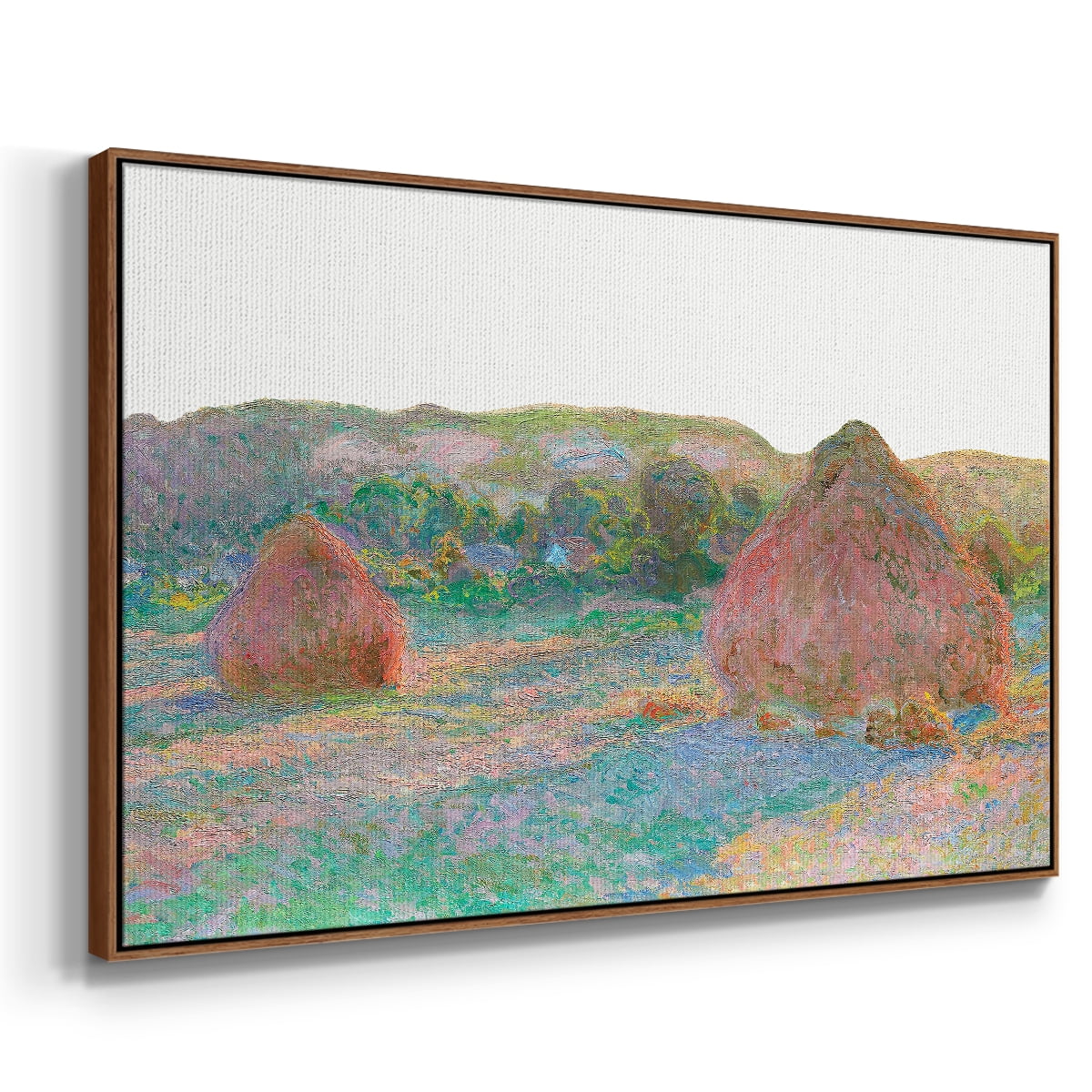 Vintage Landscape-CLIII By Wexford Home Framed in Walnut Wood Gallery Wrapped Canvas 27 in. x 41 in.
