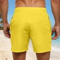 thumbnail image 4 of ibiyuan Men Swim Shorts 3d Cartoon Smile Face Quick-Dry Beach Shorts Elastic Waist Mens Bathing Suit Beach Swimwear, 4 of 5