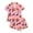 Pink, variant on Hpapadks Girls Pajama Set Kids Halloween Print Short Sleeve Shorts Sleepwear Set Comfort Boys Pjs Black 3-4 Years