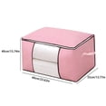 thumbnail image 3 of Clothes Storage,Closet Organizers and Storage,Blanket Storage Bags with Visible Window,Storage Containers for Organizing Bedroom,Closet,Comforter,Organization and Storage with Lids and Handle, 3 of 6