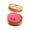 Pink, variant on Dumpling Squishy Light Up Steamed Bun with Bamboo Style Basket Slow Rising Simulated Figure for Tactile Desk Play