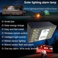 thumbnail image 2 of LáMpara de Alarma de Luz Solar Control Remoto Alarma de Seguridad Sensor de Movimiento Sirena de Alarma 129DB Detector para Patio de Casa Al Aire Libre, 2 of 5
