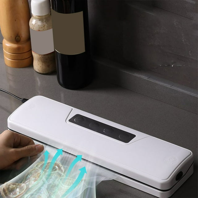 mtvxesu Food Saver Vacuum Sealer Machine, Vacuum Sealer Machine Automatic Storage with 10 Bags Food Preservation Bag Sealer Packaging Sealer for Snacks Vegetables