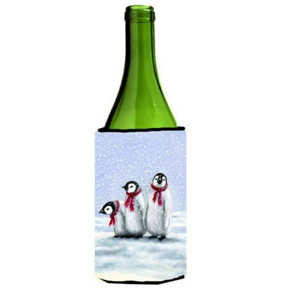 Penguins by Daphne Baxter Wine Bottle Can cooler Hugger