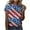 Multicolor#red white and blue womens tops, variant on FAVIPT 4th of July Plus Size Summer Tops for Women US Patriotic Flag Printed Blouses Round Neck Short Sleeve Loose Casual T Shirts Tops Prime Day Deals Today 2024 Red,2XL