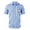 Blue, variant on Little Boys Button Down Shirt Festival Plaid Short Sleeve Shirt with Printed Shirts Size 7-8T