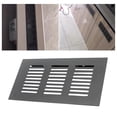 thumbnail image 4 of Grille Rectangle Shape Aluminum Alloy Wall Ventilation Cover for Cabinet Wardrobe Cupboard , 80x600mm, 4 of 8
