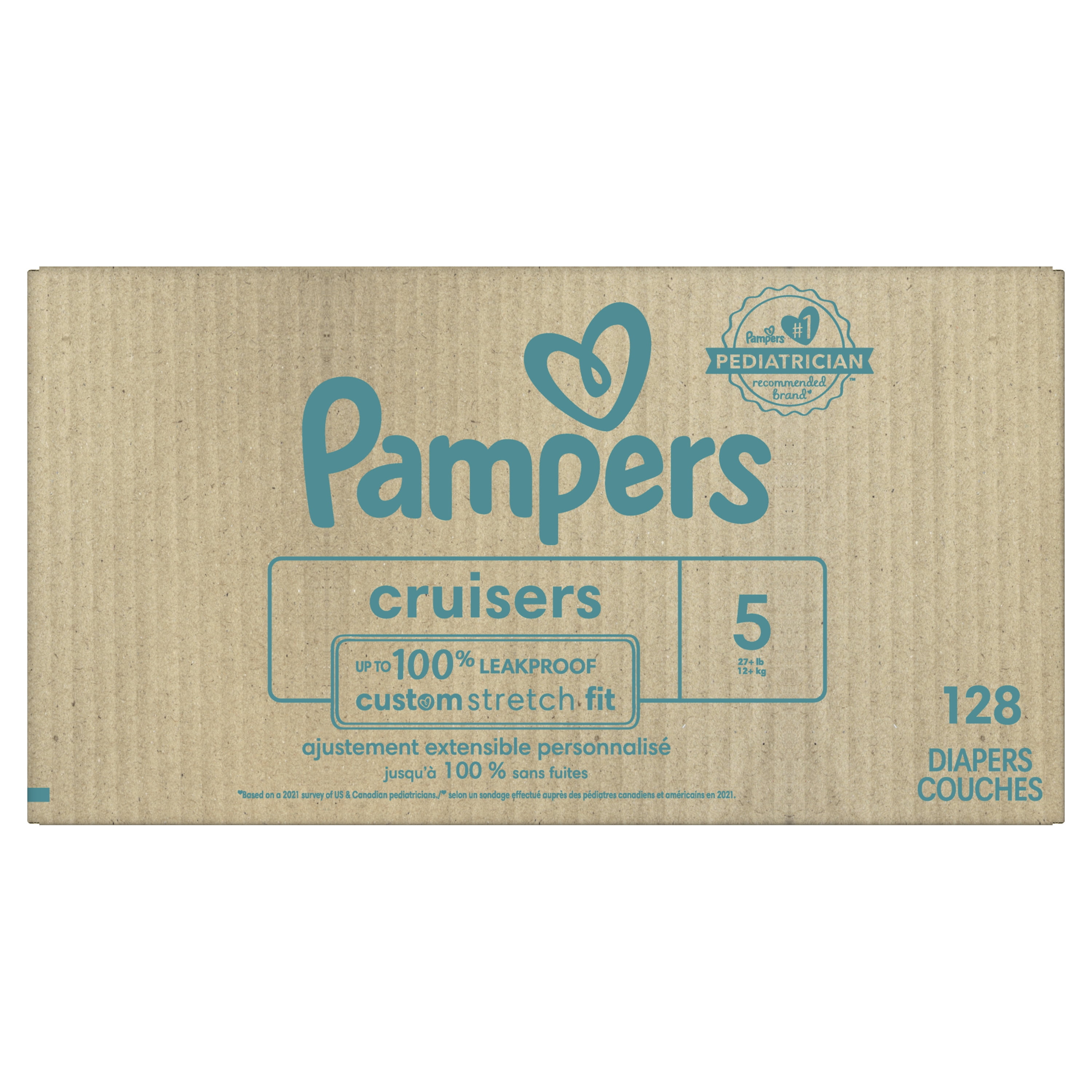 Pampers Cruisers Diapers Size 5, 128 Count (Select for More Options)