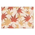 thumbnail image 5 of Napperons Rectangulaires Feuilles d'Érable d'Automne 4 Pcs Récolte de l'Action de Grâce Automne Durables en Lin 12 X 18 Pouces Modes de Vacances pour Table de Cuisine, 5 of 5