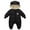 Black, variant on Lovebay Baby Girl Boy Puffer Snowsuit Ear Hooded Infant Winter Down Romper Coat