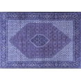 thumbnail image 1 of Ahgly Company Indoor Rectangle Persian Blue Traditional Area Rugs, 7' x 10', 1 of 4