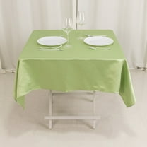 Efavormart Sage Green Seamless Lamour Satin Square Table Overlay - 54"