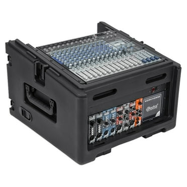 10x4 Compact Rolling Rig, 10U Top Rack, 4U Front Rack, Steel Rails, Hard Top, L/R Access Doors